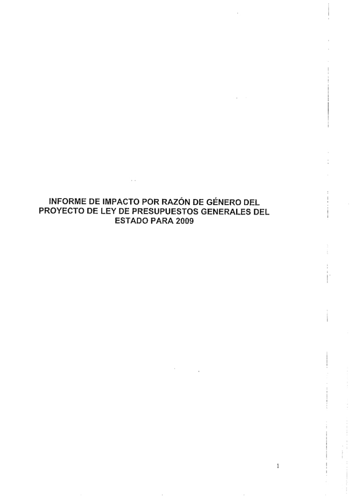 Informe de impacto de género del Proyecto de Ley de Presupuestos Generales del Estado para 2009 informe-de-impacto-de-genero-del-proyecto-de-ley-de-presupuestos-generales-del-estado-para-2009