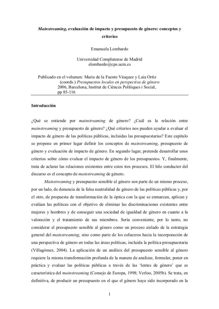 Mainstreaming, evaluación de impacto y presupuesto de género: conceptos y criterios mainstreaming-evaluacion-de-impacto-y-presupuesto-de-genero-conceptos-y-criterios