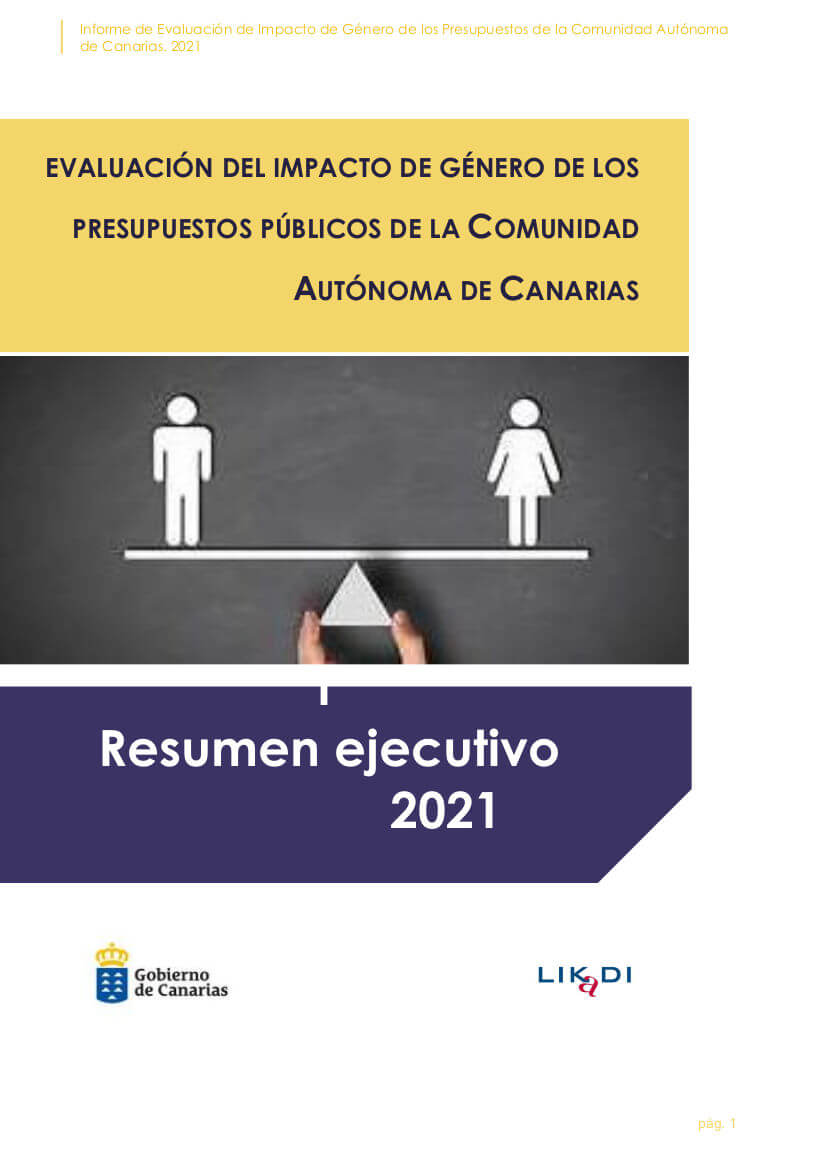 Evaluación del Impacto de Género de los presupuestos públicos de la Comunidad Autónoma de Canarias 2021 – Resumen ejecutivo evaluacion-del-impacto-de-genero-de-los-presupuestos-publicos-de-la-comunidad-autonoma-de-canarias-2021-resumen-ejecutivo