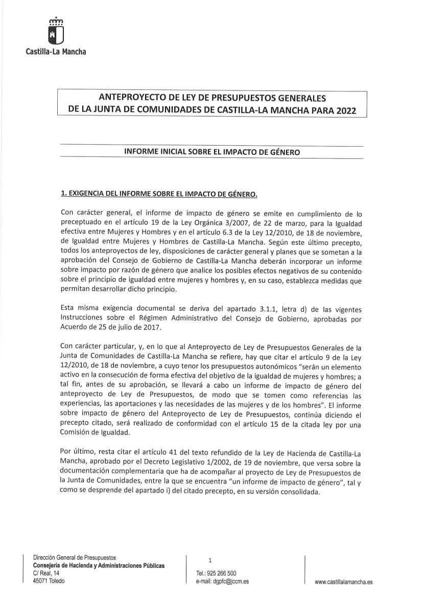 informe-de-impacto-de-genero-del-proyecto-de-ley-de-presupuestos-generales-castilla-la-mancha-2022