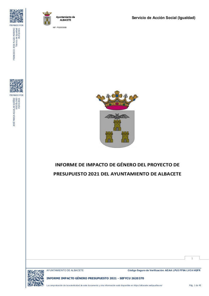 Informe de Impacto de Género del Proyecto de Presupuesto 2021 del Ayuntamiento de Albacete informe-de-impacto-de-genero-del-proyecto-de-presupuesto-2021-del-ayuntamiento-de-albacete
