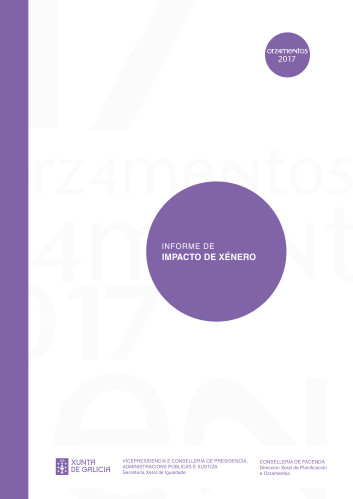 Informe de Impacto de Xénero no Anteproxecto de Ley de Orzamentos de la Xunta de Galicia para o ano 2017 informe-de-impacto-de-xenero-no-anteproxecto-de-ley-de-orzamentos-de-la-xunta-de-galicia-para-o-ano-2017